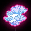 Vibrant RGB LED canvas tattoo-inspired cloud display digital art signage