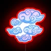 Add a touch of whimsical magic with colorful cloud tattoos.