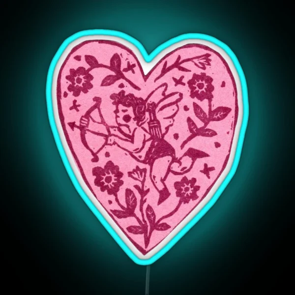 Tattoo Heart RGB Neon Sign