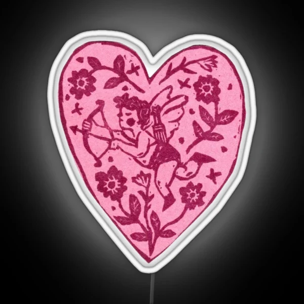 Tattoo Heart RGB Neon Sign