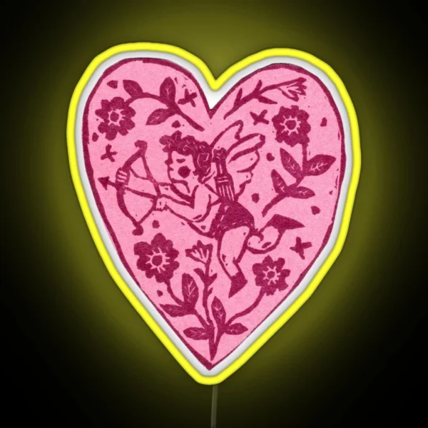 Tattoo Heart RGB Neon Sign