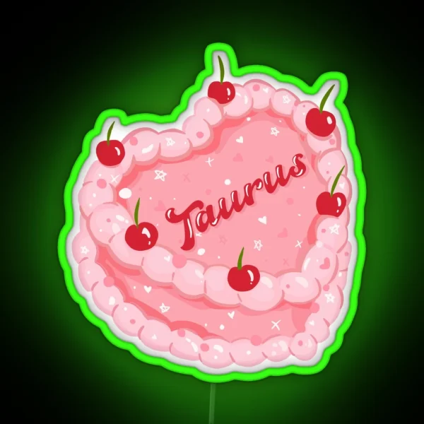 Taurus Cake RGB Neon Sign