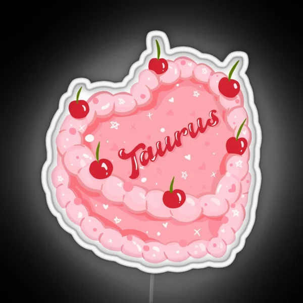Taurus Cake RGB Neon Sign