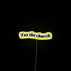 Bold Typography Anarchist Neon Sign with Liberal Rebel 70s Vibe