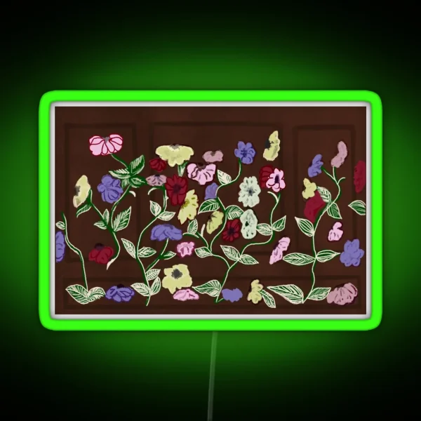 Taylor S Floral Piano RGB Neon Sign