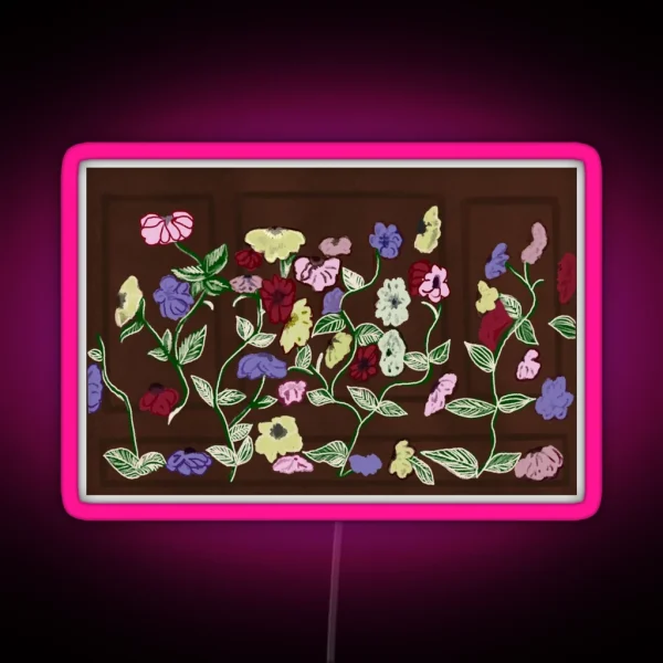 Taylor S Floral Piano RGB Neon Sign