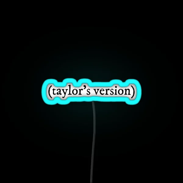 Taylor S Version Folklore Edition Taylor Swift RGB Neon Sign