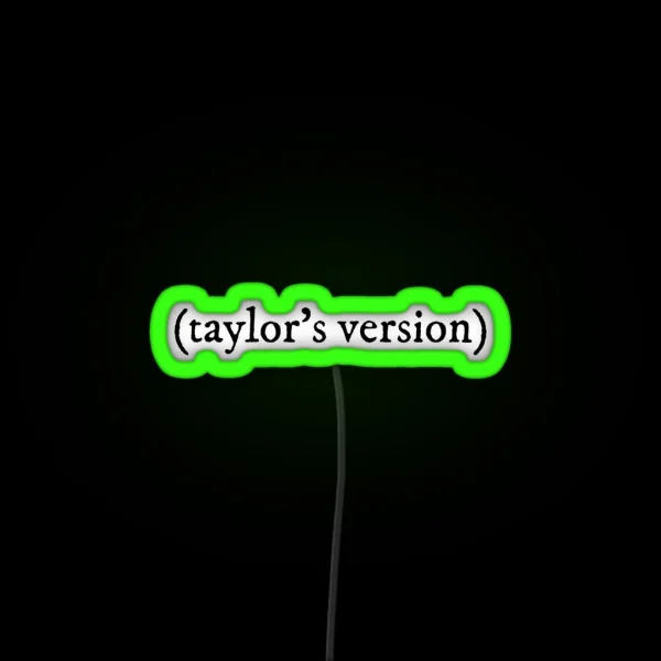Taylor S Version Folklore Edition Taylor Swift RGB Neon Sign