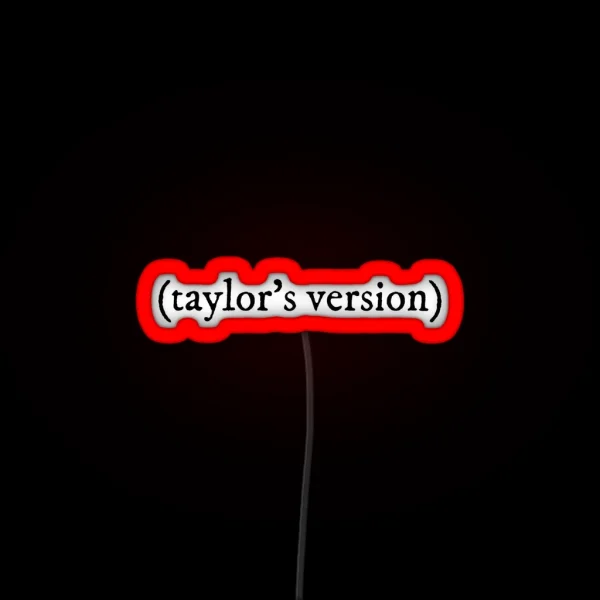 Taylor S Version Folklore Edition Taylor Swift RGB Neon Sign