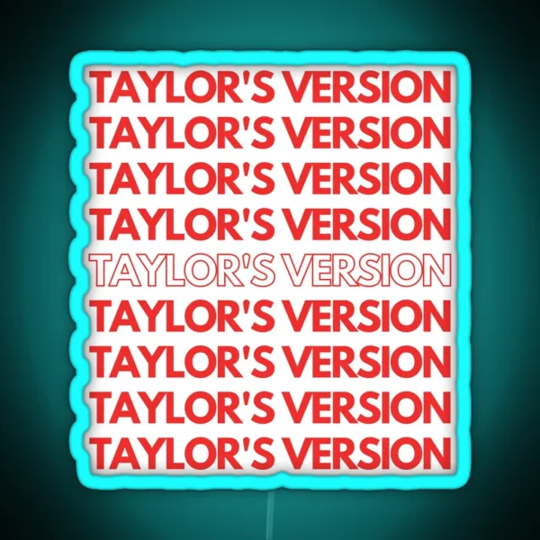 Taylor S Version Led All Too Well Taylor Swift RGB Neon Sign