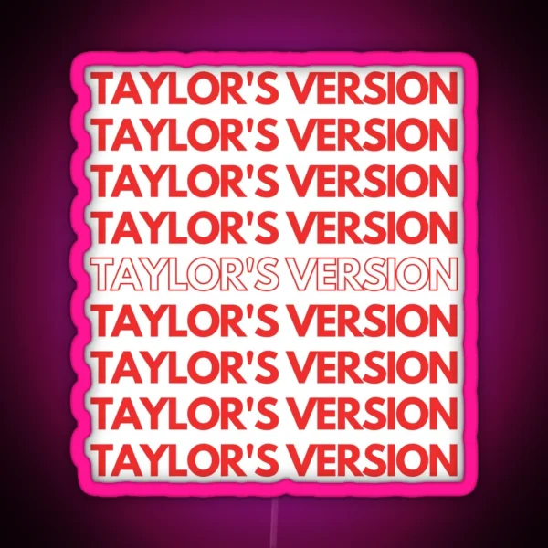 Taylor S Version Led All Too Well Taylor Swift RGB Neon Sign
