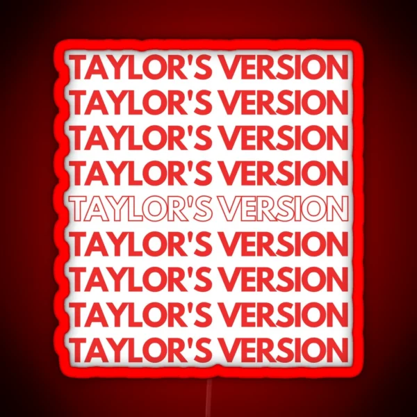 Taylor S Version Led All Too Well Taylor Swift RGB Neon Sign