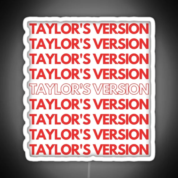 Taylor S Version Led All Too Well Taylor Swift RGB Neon Sign