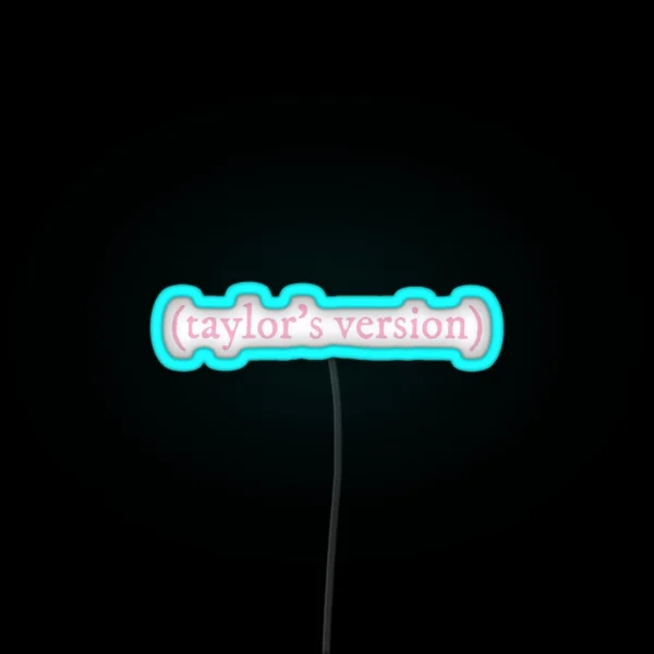 Taylor S Version Lover Pink RGB Neon Sign