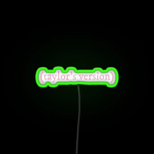 Taylor S Version Lover Pink RGB Neon Sign