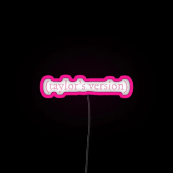 Taylor S Version Lover Pink RGB Neon Sign