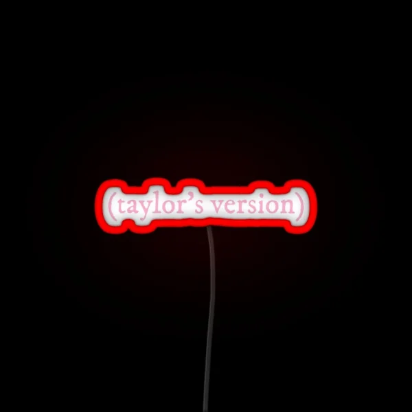 Taylor S Version Lover Pink RGB Neon Sign