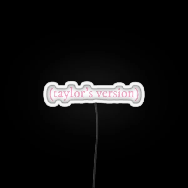 Taylor S Version Lover Pink RGB Neon Sign