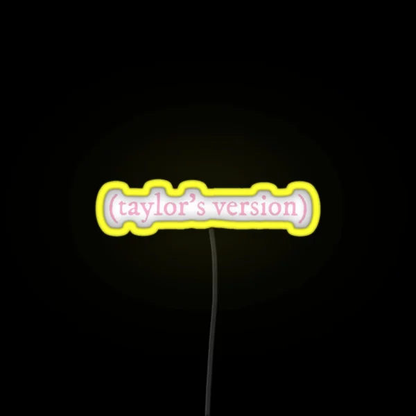 Taylor S Version Lover Pink RGB Neon Sign