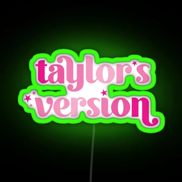 Taylor S Version Pink RGB Neon Sign