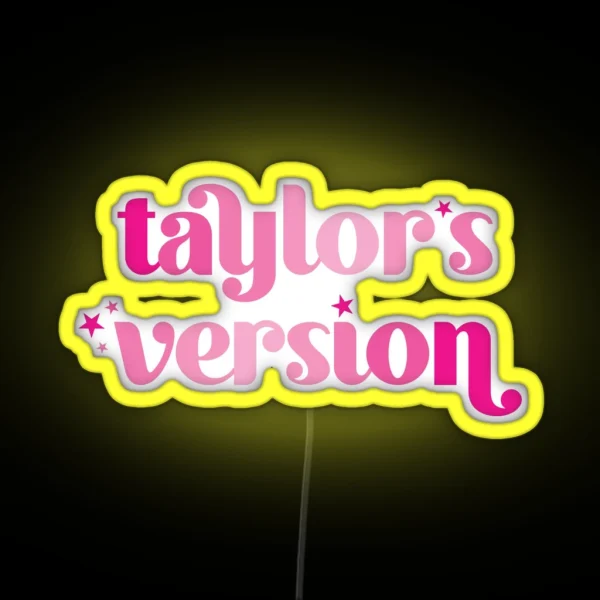 Taylor S Version Pink RGB Neon Sign