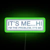 Neon RGB Sign with Taylor Swift's Song Title Anti-Hero Typography Style
