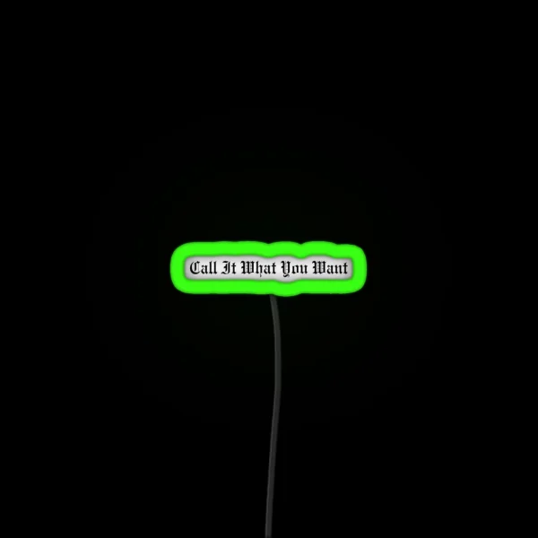 Taylor Swift Call It What You Want RGB Neon Sign