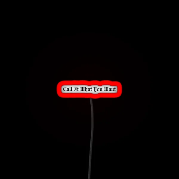 Taylor Swift Call It What You Want RGB Neon Sign