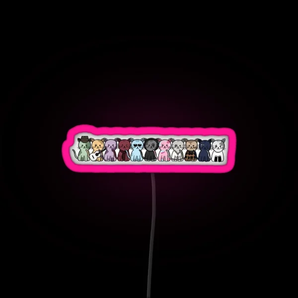 Taylor Swift Cat Eras RGB Neon Sign