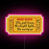 Unique personalized Taylor Swift inspired RGB neon art display wall.