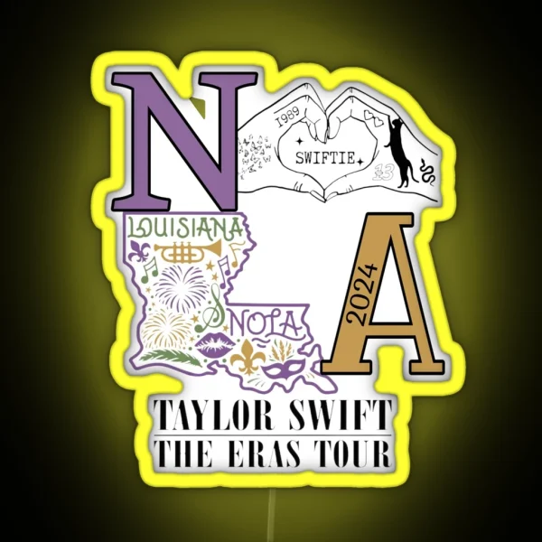 Taylor Swift Eras Tour NOLA RGB Neon Sign