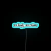 Taylor Swift Evermore Lyrics Illuminated in Vibrant Color Changing Neon Sign