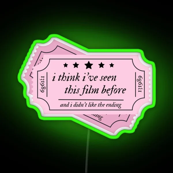 Taylor Swift Exile Lyric Led Pink RGB Neon Sign