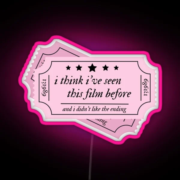 Taylor Swift Exile Lyric Led Pink RGB Neon Sign