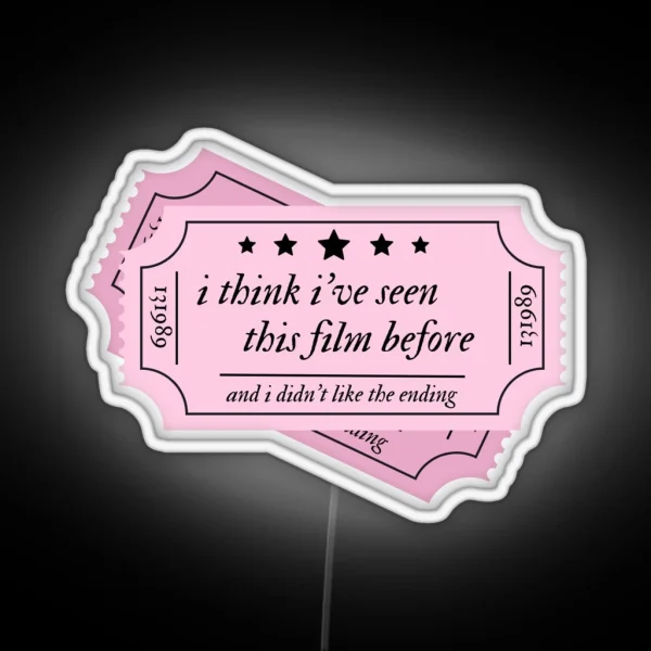 Taylor Swift Exile Lyric Led Pink RGB Neon Sign