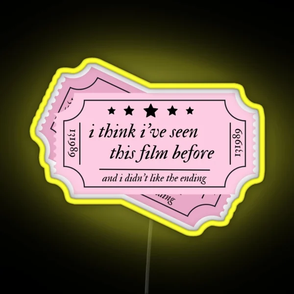 Taylor Swift Exile Lyric Led Pink RGB Neon Sign