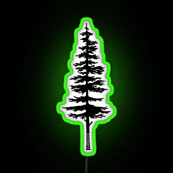 Taylor Swift Folklore Inspired Fir Tree Art RGB Neon Sign
