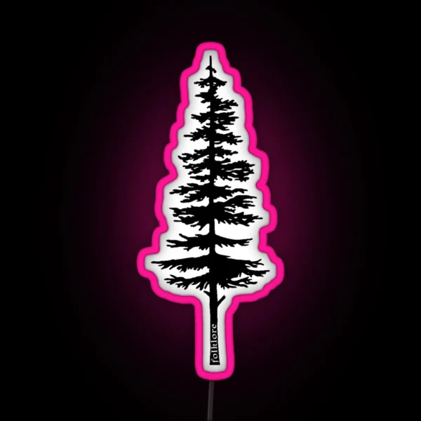 Taylor Swift Folklore Inspired Fir Tree Art RGB Neon Sign
