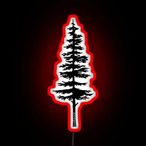 Taylor Swift Folklore Inspired Fir Tree Art RGB Neon Sign