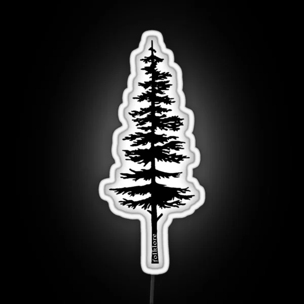 Taylor Swift Folklore Inspired Fir Tree Art RGB Neon Sign