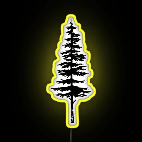 Taylor Swift Folklore Inspired Fir Tree Art RGB Neon Sign