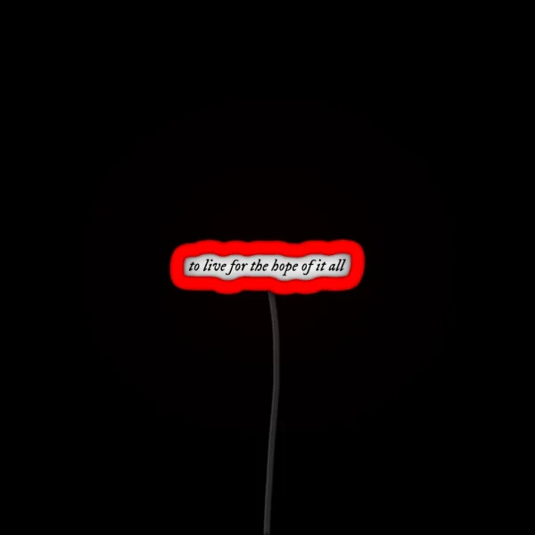 Taylor Swift Folklore To Live For The Hope It RGB Neon Sign
