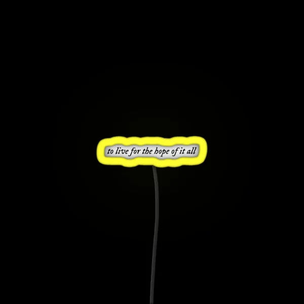 Taylor Swift Folklore To Live For The Hope It RGB Neon Sign