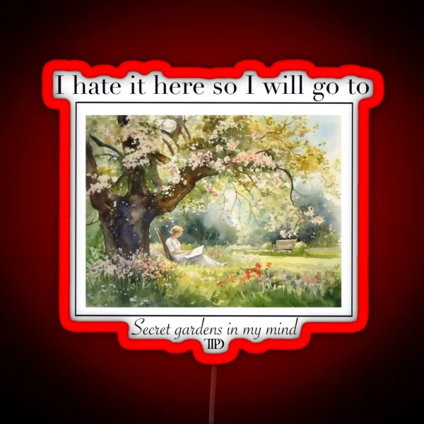 Taylor Swift I Hate It Here RGB Neon Sign