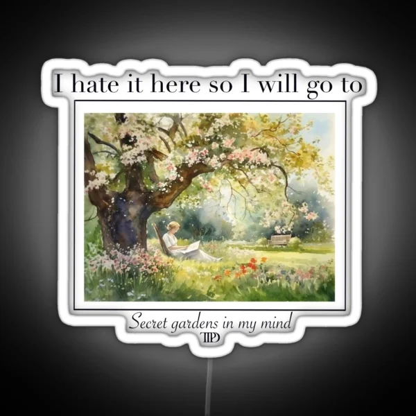 Taylor Swift I Hate It Here RGB Neon Sign