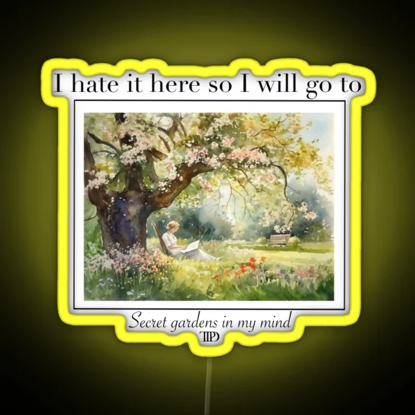Taylor Swift I Hate It Here RGB Neon Sign