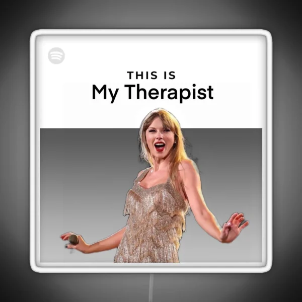 Taylor Swift Is My Therapist Led RGB Neon Sign