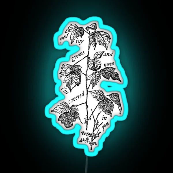 Taylor Swift Ivy Lyrics RGB Neon Sign