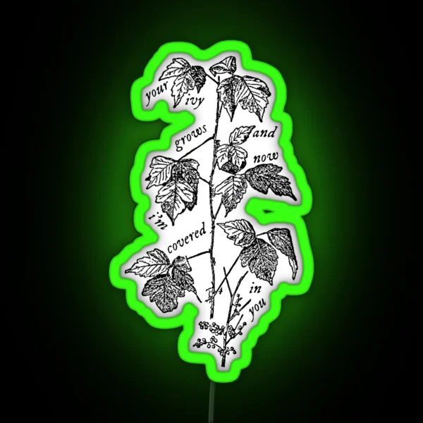 Taylor Swift Ivy Lyrics RGB Neon Sign