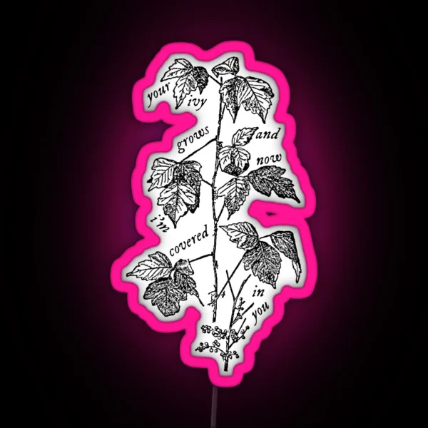 Taylor Swift Ivy Lyrics RGB Neon Sign